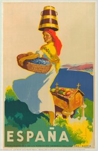 Woman With Ferrada On Her Head And Granary In The Background — José Morell, Josep Morell I Macias