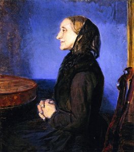 Portrait Of The Artist's Mother, Ane Hedvig Brondum — Anna Kirstine Ancher