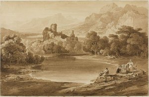 Landscape With A Ruined Castle — John Martin