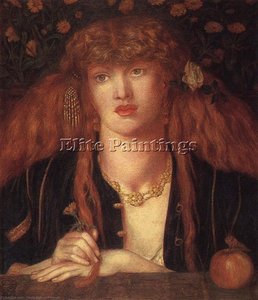 La Blonde Du Balcon — Dante Gabriel Rossetti