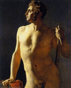 Study Of A Male Nude — Jean-auguste-dominique Ingres