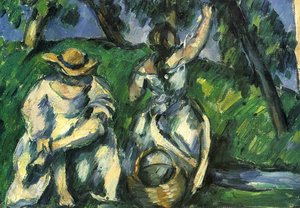 The Obstpfluckerin — Paul Cézanne