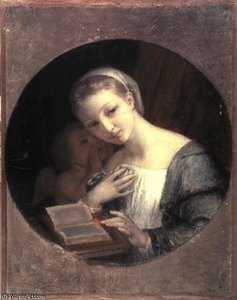 Madchen Und Amor — Charles Gabriel Gleyre