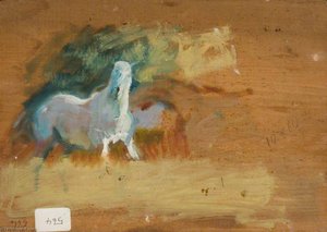 Studio (verso) — Sir Alfred James Munnings