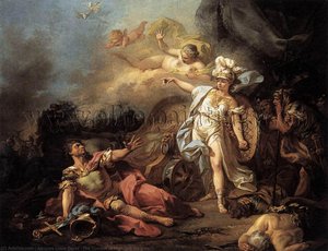 The Combat Of Mars And Minerva — जैक्स-लुई डेविड