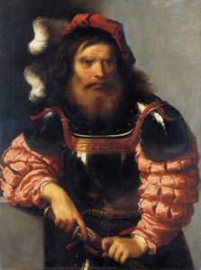Warrior In Armour, Drawing His Sword — Pietro Della Vecchia