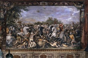 Battle Of Tullius Hostilius Against The Veii — Guiseppe Cesari Dit Le Cavalier D'arpin