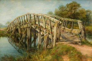 The Ladder Bridge, Weeping Cross, Staffordshire — Frederick Henry Henshaw