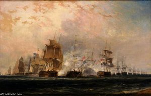 The Battle Of The Nile — Thomas And William Daniell