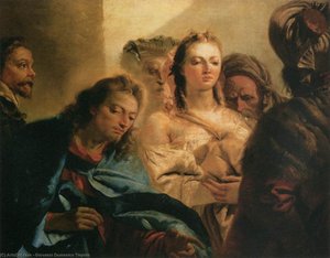 Christ And The Adulteress — Giovanni Domenico Tiepolo