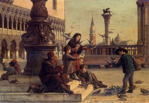 Feeding The Pigeons — Antonio Ermolao Paoletti