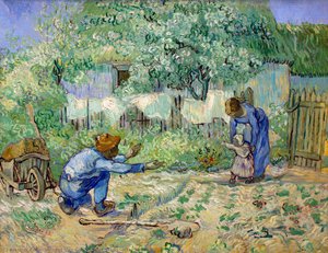 Primeros Pasos (tras Millet) — Vincent Willem Van Gogh