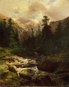 Souvenir Of Rosenlaui, Switzerland — Alexandre Calame
