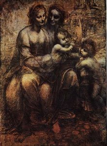 St Anne With Mary And St John — Leonardo Da Vinci