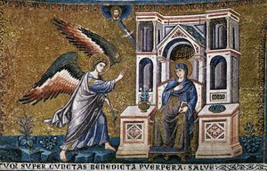 Apse: 2. Annunciation — Pietro Cavallini