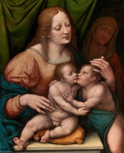 Madonna And Child With St Elizabeth And The Infant St John The Baptist — Giovanni Pietro Rizzoli