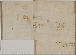Elementi Di Una Macchina, C. 1489-90 (penna E Inchiostro Bruno Su Carta) — Leonardo Da Vinci