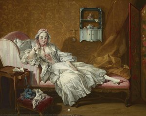Una Dama En Su Diván — François Boucher