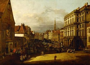 Der Mehlmarkt In Wien — Bernardo Bellotto