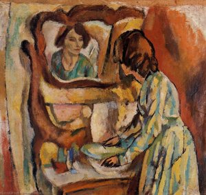 Woman Washing Herself — Julius Mordecai Pincas