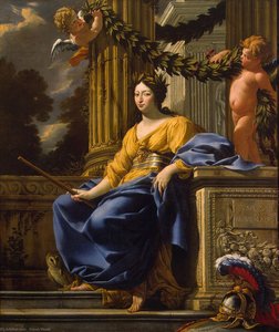 Retrato Alegórico De Ana De Austria Como Minerva — Simón Vouet