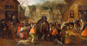 Blind Hurdy-gurdy Player, David Vinckboons, C. 1606 - C. 1610 — David Vinckboons