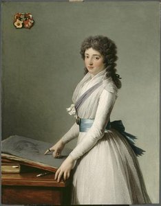 Portrait De Marie De Broutin, Baronne De Chalvet Souville — फ्रांस्वा-आंद्रे विंसेंट