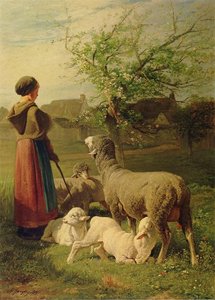 Primavera (también Conocida Como Le Printemps) — Charles-émile Jacque