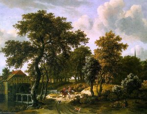 The Travelers — Meyndert Hobbema
