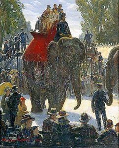 The Elephant Ride — Charles Ernest Cundall