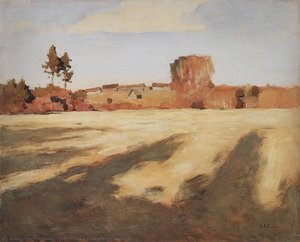 Field After Harvest. — Isaak Ilyich Levitan