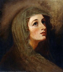 Gospa Hamilton Kao Vestala — George Romney