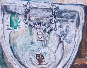 Basin With Green Soap — John Randall Bratby