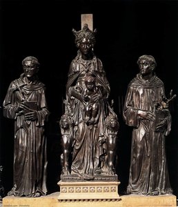 Madonna And Child Between St Francis And St Anthony — Donatello