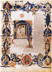 Infierno, De La Divina Comedia De Dante (folio 3v) — Bartolomeo Di Fruosino