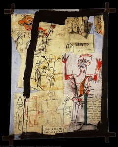 Santo Versus Second Avenue — Jean Michel Basquiat