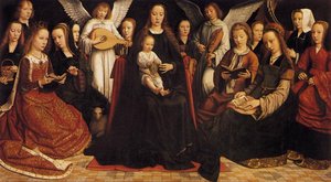 Madonna With Angels And Saints — Gerard David