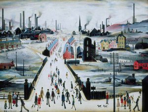 The Canal Bridge — Laurence Stephen Lowry