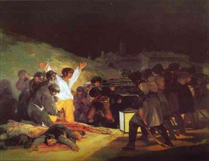 1808년 5월 3일, 마드리드 방어자들의 처형 — 고야