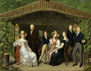 The Imperial Family Around The Duke Of Reichstadt In A Bower — Leopold Fertbauer