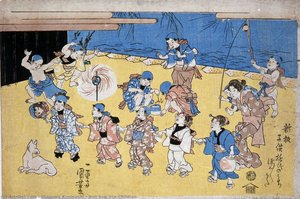 Bon-bon Uta, Enfants — Utagawa Kuniyoshi