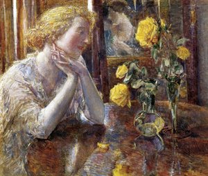 Maréchal Niel Roses — Frederick Childe Hassam