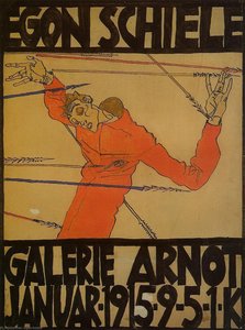 Itsensä Retrolle St. Sebastianina (juliste) — Egon Schiele