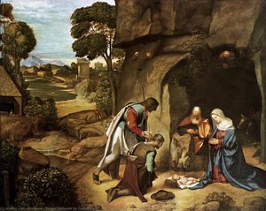 Die Anbetung Der Hirten — Giorgione