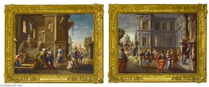 The Visitation The Presentation Of The Virgin At The Temple — Francisco Gutiérrez Cabello