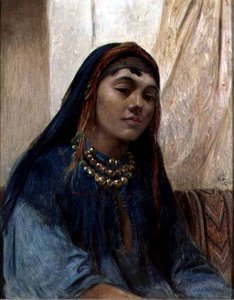 Portrait Of A Middle Eastern Girl — Frederick Goodall
