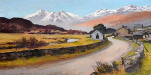 The Snowdon Range From Near Capel Curig — Alfred Oliver