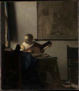 Ung Kvinde Med En Lut — Johannes Vermeer