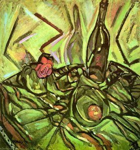 Naturaleza Muerta Con Rosa — Joan Miró