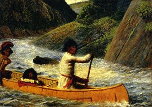 Domenique, Squaw And Child (rivière Moisie, Labrador Peninsula Expedition) — William George Richardson Hind